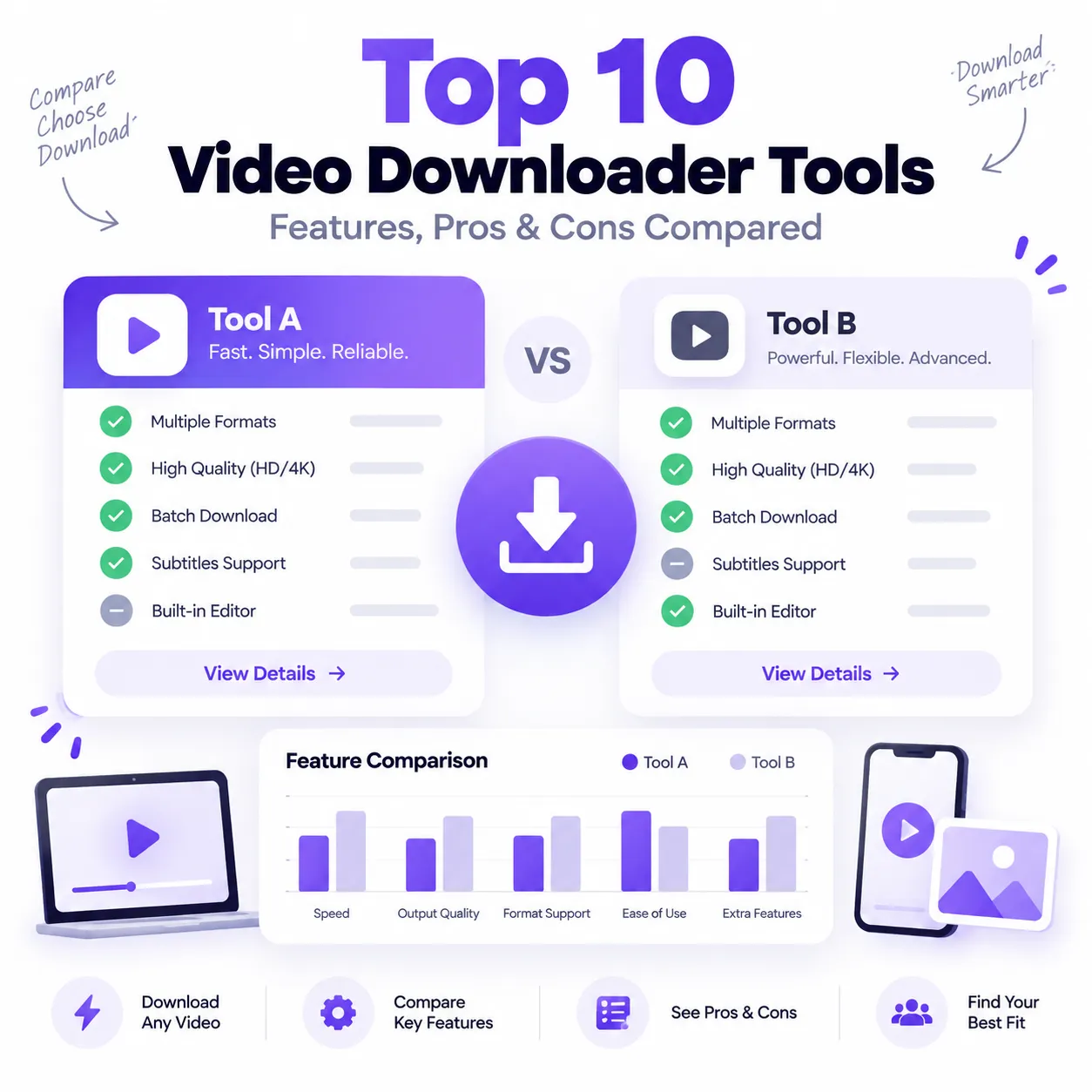 Top 10 Video Downloader Tools in 2026: Features, Pros & Cons Compared